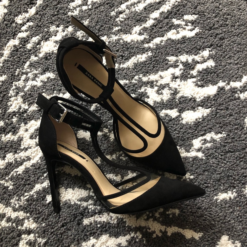 Zara T-ankle strap heel